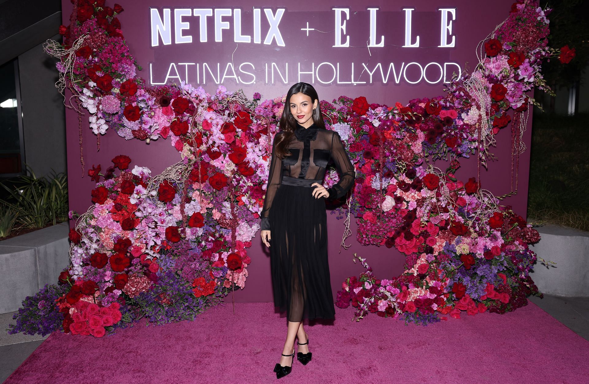 Justice at the Emilia Pérez Latinas In Hollywood Tastemaker event (Image via Getty)